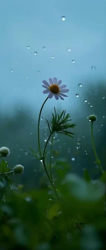 薄雾小花