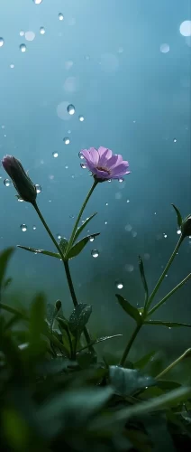 薄雾小花