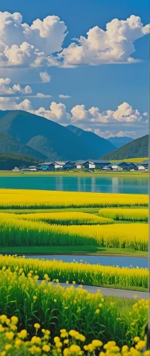 油菜花田
