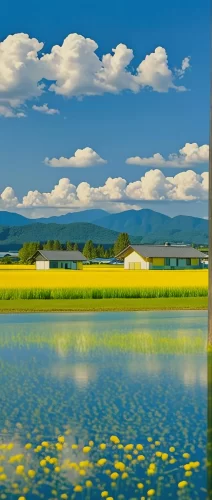 油菜花田