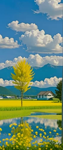 油菜花田