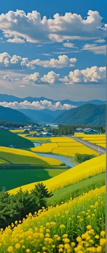 油菜花田