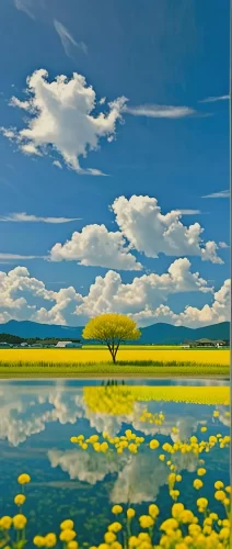 油菜花田